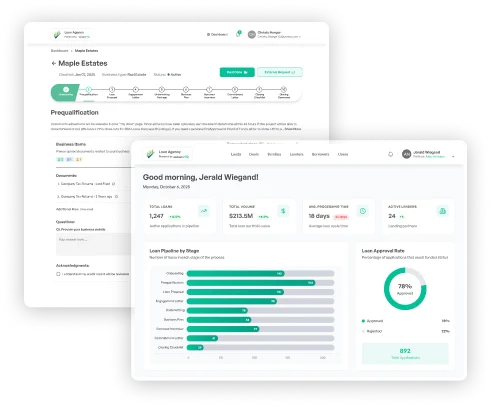 sbaloansHQ dashboard preview